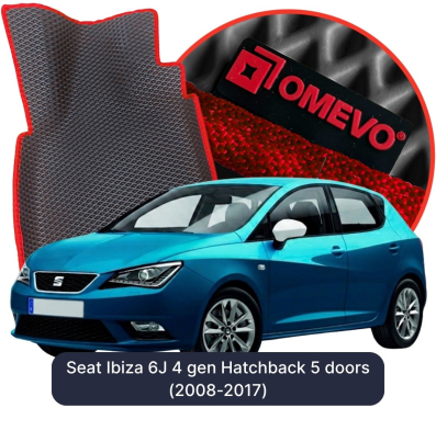 OMEVO EVA car mats for Seat Ibiza 6J 4 gen Hatchback 5 doors (2008-2017)