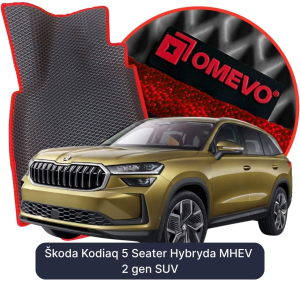 OMEVO 5D Pro EVA Mats for Škoda Kodiaq 5-Seater Hybrid MHEV 2 gen SUV (2024-2025)
