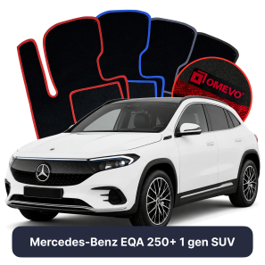 Velour car mats OMEVO for Mercedes-Benz EQA 250+ 1 gen SUV (2021-2025)