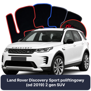 OMEVO Velour Car Mats for Land Rover Discovery Sport facelifted version (from 2019) 2 gen SUV (2019-2025)