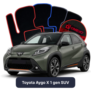 OMEVO Velour Car Mats for Toyota Aygo X 1 gen SUV (2022-2025)