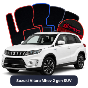 Velour car mats OMEVO for Suzuki Vitara Mhev 2 gen SUV (2015-2025)