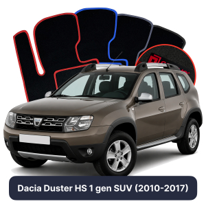 OMEVO Velour Car Mats for Dacia Duster HS 1 gen SUV (2010-2017)
