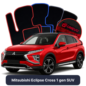 Velour car mats OMEVO for Mitsubishi Eclipse Cross 1 gen SUV (2018-2025)