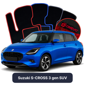 OMEVO Velour Car Mats for Suzuki Swift 7 gen Hatchback 5-door (2024–2025)