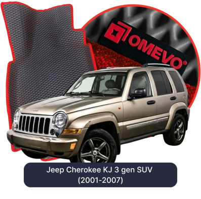 OMEVO EVA car mats for Jeep Cherokee KJ 3 gen SUV (2001-2007)