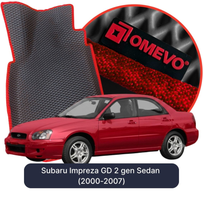 OMEVO EVA car mats for Subaru Impreza GD 2 gen Sedan (2000-2007)