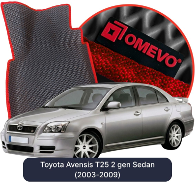 OMEVO EVA car mats for Toyota Avensis T25 2 gen Sedan (2003-2009)