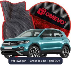 OMEVO 5D Pro EVA Mats for Volkswagen T-Cross R-Line 1 gen SUV (2018-2026)