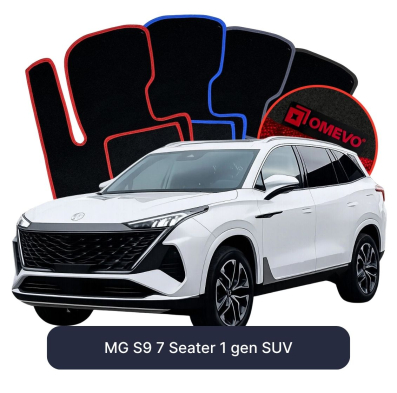 Velour car mats OMEVO for MG S9 7 Seater 1 gen SUV (2024-2026)