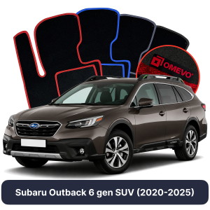 OMEVO Velour Car Mats for Subaru Outback 6 gen SUV (2020-2025)
