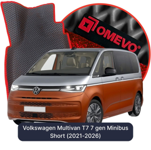 OMEVO 5D Pro EVA Mats for Volkswagen Multivan T7 7 gen Minibus Short (2021-2026)