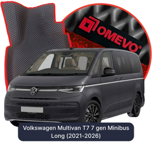 OMEVO 5D Pro EVA Mats for Volkswagen Multivan T7 7 gen Minibus Long (2021-2026)