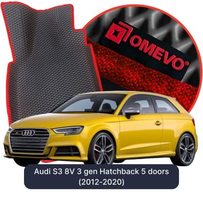 OMEVO EVA car mats for Audi S3 8V 3 gen Hatchback 5 doors (2012-2020)