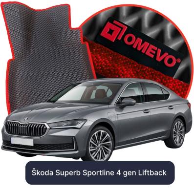 OMEVO EVA car mats for Škoda Superb Sportline 4 gen Liftback (2023-2026)