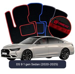 OMEVO Velour Car Mats for DS 9 1 gen Sedan (2020-2025)