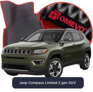 OMEVO 5D Pro EVA Mats for Jeep Compass Limited 2 gen SUV (2016-2026)