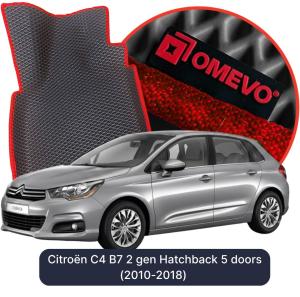OMEVO 5D Pro EVA Mats for Citroën C4 B7 2 gen Hatchback 5 doors (2010-2018)