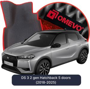 OMEVO 5D Pro EVA Mats for DS 3 2 gen Hatchback 5 doors (2018-2025)