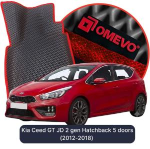 OMEVO 5D Pro EVA Mats for Kia Ceed GT JD 2 gen Hatchback 5 doors (2012-2018)
