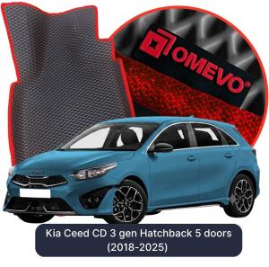 OMEVO 5D Pro EVA Mats for Kia Ceed CD 3 gen Hatchback 5 doors (2018-2025)