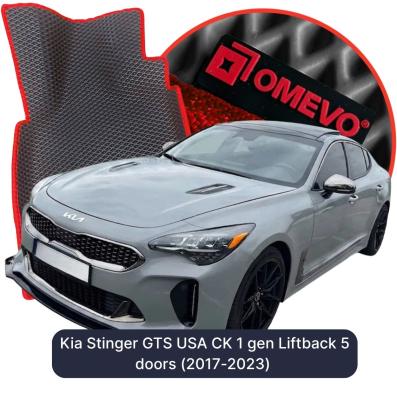 OMEVO EVA car mats for Kia Stinger GTS USA CK 1 gen Liftback 5 doors (2017-2023)