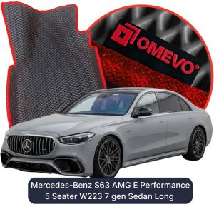 OMEVO 5D Pro EVA Mats for Mercedes-Benz S63 AMG E Performance 5 Seater W223 7 gen Sedan Long (2020-2026)