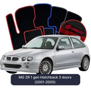OMEVO Velour Car Mats for MG ZR 1 gen Hatchback 3 doors (2001-2005)