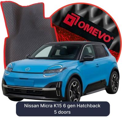 OMEVO EVA car mats for Nissan Micra K15 6 gen Hatchback 5 doors (2025-2026)