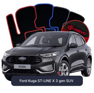 Velour car mats OMEVO for Ford Kuga ST-LINE X 3 gen SUV (2019-2026)
