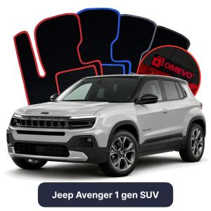 OMEVO Velour Car Mats for Jeep Avenger 1 gen SUV (2023-2025)