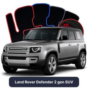 Velour car mats OMEVO for Land Rover Defender 2 gen SUV (2020-2025)