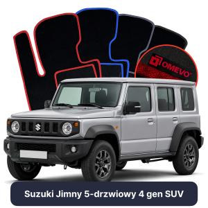OMEVO Velour Car Mats for Suzuki Jimny 5-door 4 gen SUV (2018-2025)