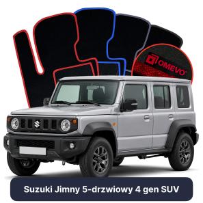 Velour car mats OMEVO for Suzuki Jimny 5-door 4 gen SUV (2018-2025)