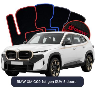Velour car mats OMEVO for BMW XM G09 1st gen SUV 5 doors (2022-2026)