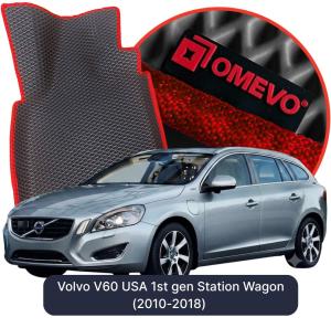 OMEVO 5D Pro EVA Mats for Volvo V60 USA 1st gen Station Wagon (2010-2018)