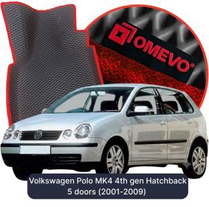OMEVO 5D Pro EVA Mats for Volkswagen Polo MK4 4th gen Hatchback 5 doors (2001-2009)