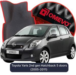 OMEVO 5D Pro EVA Mats for Toyota Yaris 2nd gen Hatchback 5 doors (2005-2011)