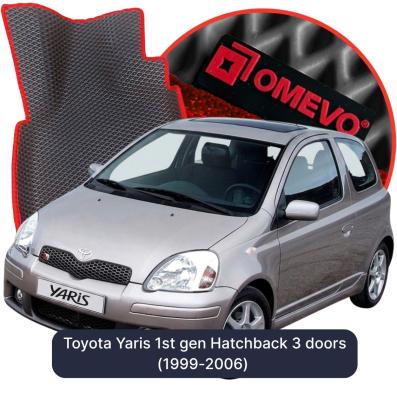 OMEVO EVA car mats for Toyota Yaris 1st gen Hatchback 3 doors (1999-2006)