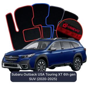 OMEVO Velour Car Mats for Subaru Outback USA Touring XT 6th gen SUV (2020-2025)