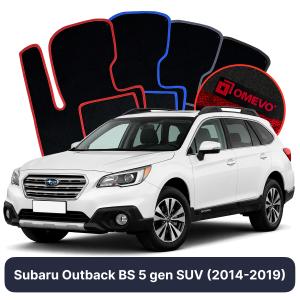OMEVO Velour Car Mats for Subaru Outback 5 gen SUV (2014-2019)