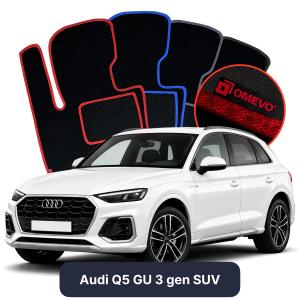 OMEVO Velour Car Mats for Audi Q5 GU 3 gen SUV (2024-2025)