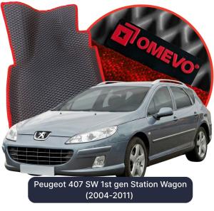 OMEVO 5D Pro EVA Mats for Peugeot 407 SW 1st gen Station Wagon (2004-2011)