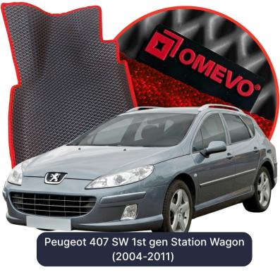 OMEVO EVA car mats for Peugeot 407 SW 1st gen Station Wagon (2004-2011)