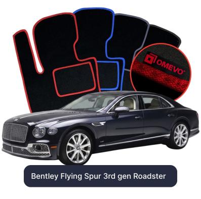 Velour car mats OMEVO for Bentley Flying Spur 3 gen Roadster (2019-2025)