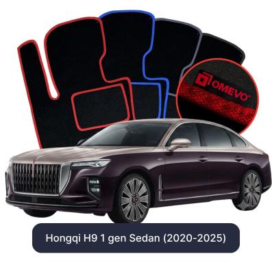 Velour car mats OMEVO for Hongqi H9 1 gen Sedan (2020-2025)