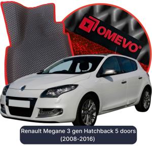 OMEVO 5D Pro EVA Mats for Renault Megane 3 gen Hatchback 5 doors (2008-2016)