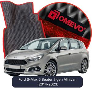 OMEVO 5D Pro EVA Mats for Ford S-Max 5 Seater 2 gen Minivan (2014-2023)