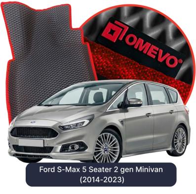 OMEVO EVA car mats for Ford S-Max 5 Seater 2 gen Minivan (2014-2023)