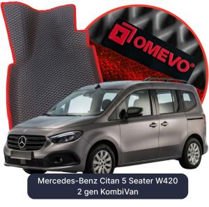 OMEVO 5D Pro EVA Mats for Mercedes-Benz Citan 5 Seater W420 2 gen KombiVan (2021-2026)